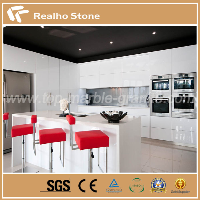  White Quartz Kitchen Island Top