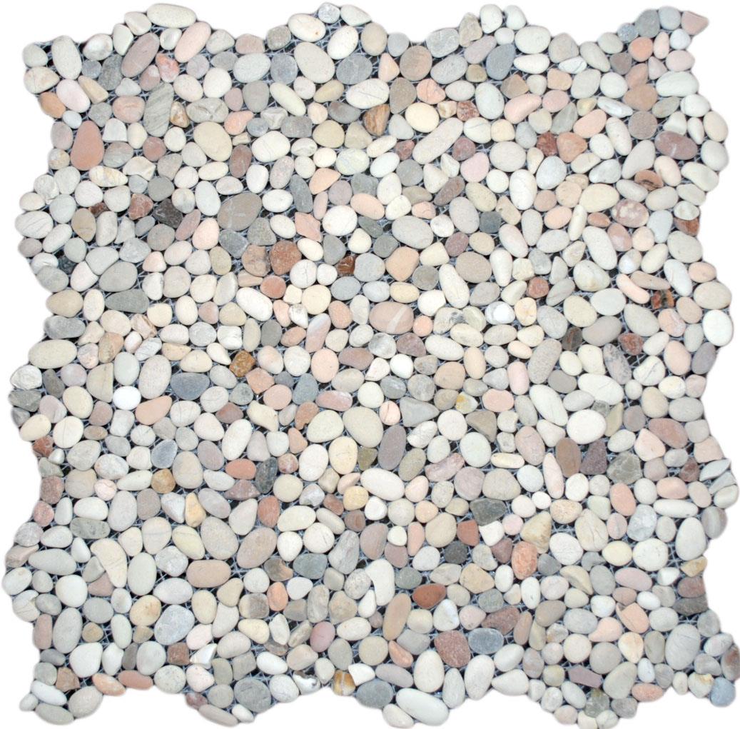 Color Pebble Stone Mosaic Tiles