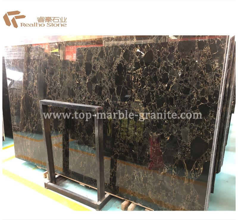 black marble slabs