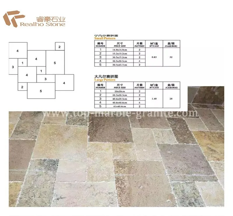 beige travertine tile