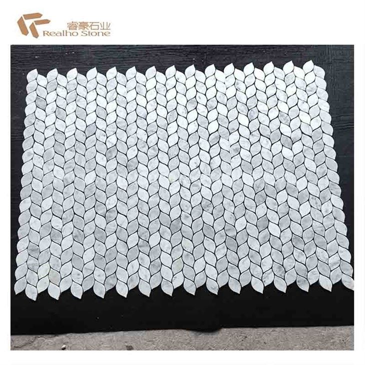 leaf marble mosaic