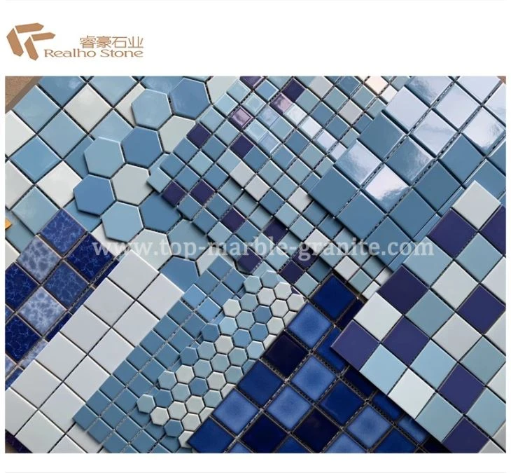 Blue Ceramic Mosaic Tiles for SPA Pool