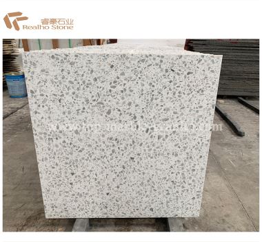 Balta Terrazzo cemento grindų plytelės